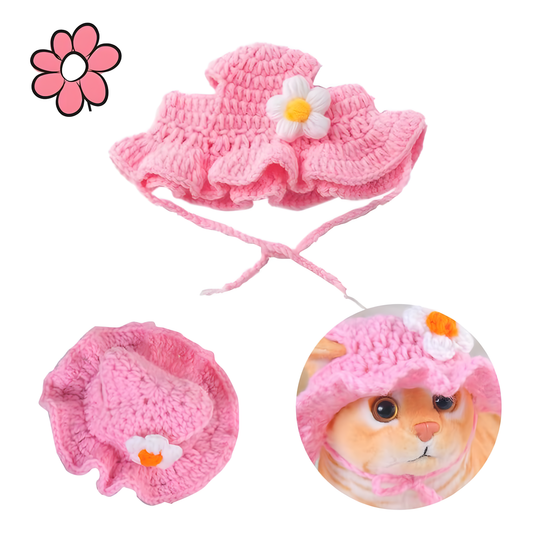 Cute Pet Hat for Dogs & Cats – Adjustable Soft Cotton Cap for Small Pets, Funny Pet Costume Accessory for Photos, Parties & Daily Wear