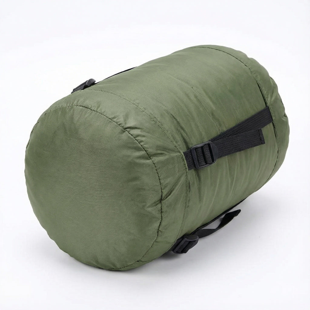 Green Duck Down Sleeping Bag for Tall Adults (75" + 12")